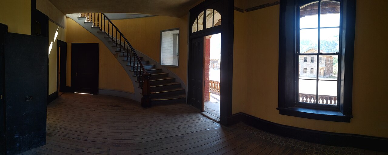 Hotel Meade interior panorama, Bannack, Montana